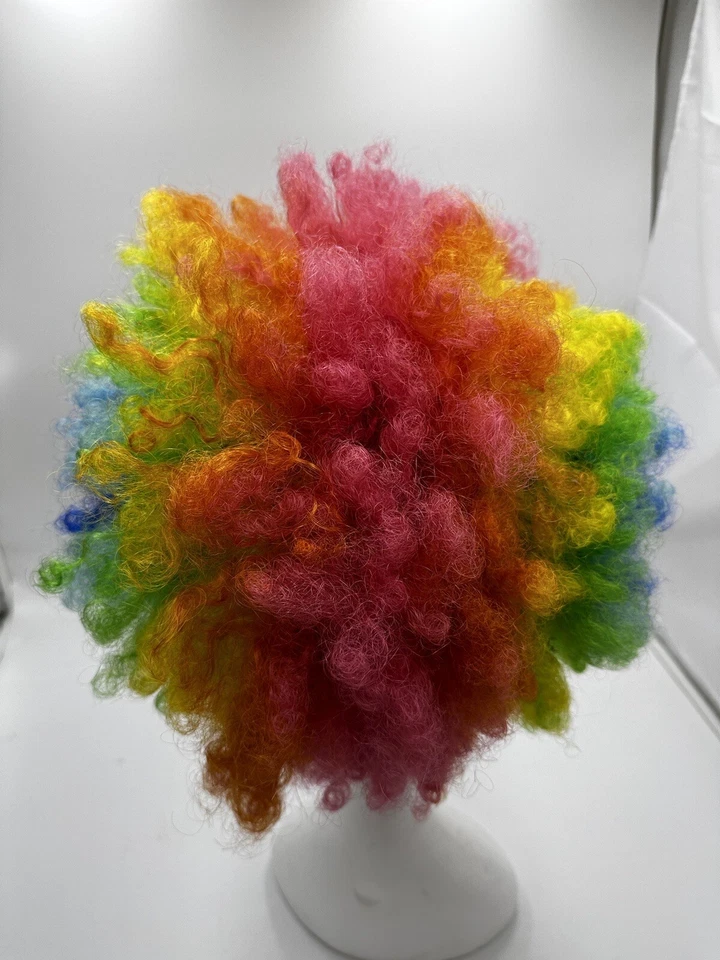 Rainbow Afro Wig Vintage Kane Kalon Made In Japan IWC - Image 3 of 4