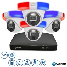 Swann Enforcer 4K CCTV Kit DVR 85680 2TB 4x 4KDER UHD Dome Camera SWDVK-856804DE
