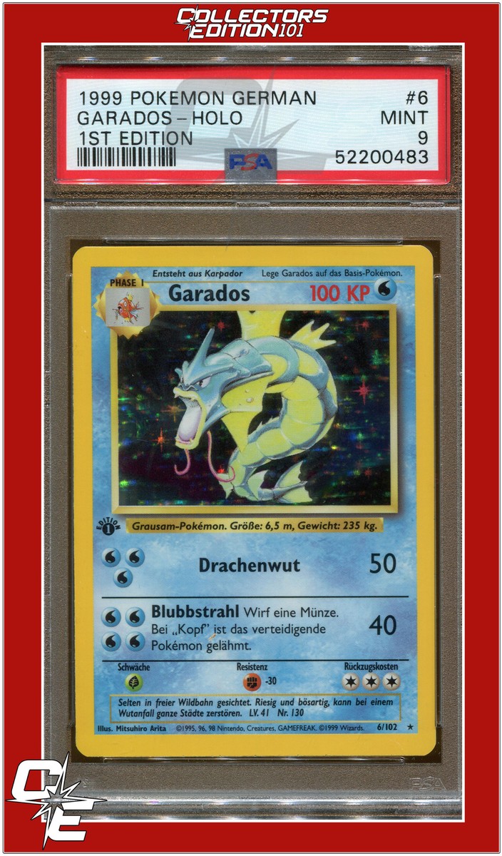 【PSA9】サンダース ホロ 1st Edition German 6 Garados 1st Edition Holo PSA 9 | eBay