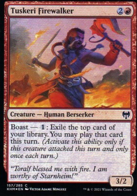 Tuskeri Firewalker 157/285 Common Foil Kaldheim Magic The Gathering NM-Mint