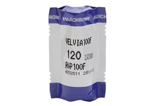 FujiFilm Fujichrome Velvia RVP 100F Color Transparency 120 Film (Exp 2012) 45382