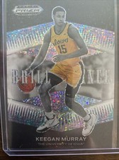 2022 Prizm Draft Picks KEEGAN MURRAY WHITE SPARKLE BRILLIANCE BR-KM SSP /20 Rare