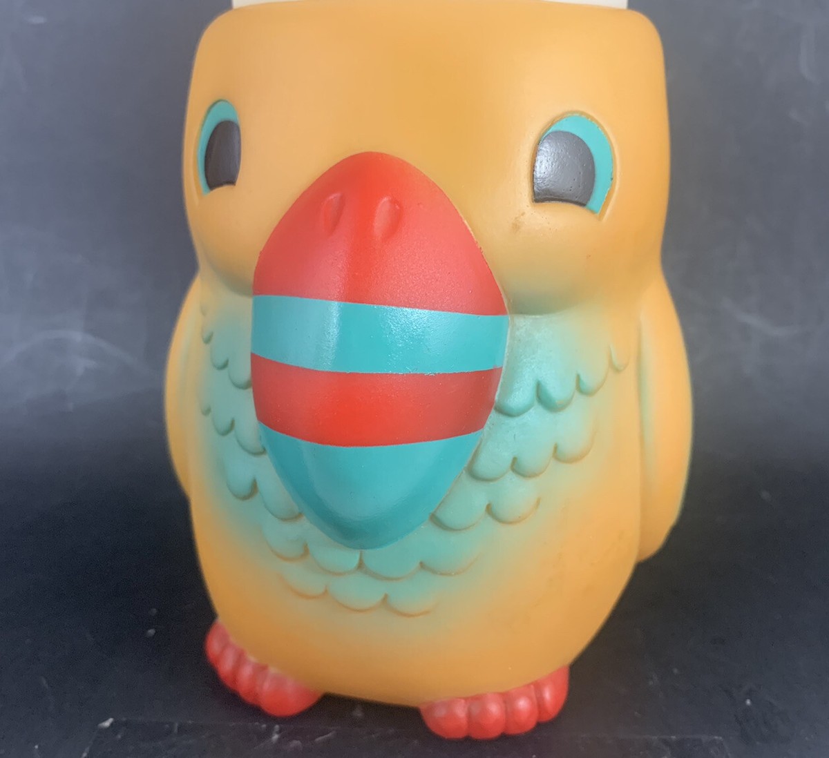TGIF Vintage 90s TGI Fridays Parrot Toucan Bird Barware Straw Holders