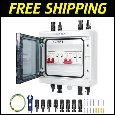 Easy-Install 63A DC Solar Disconnect Switch with Transparent Status Cover