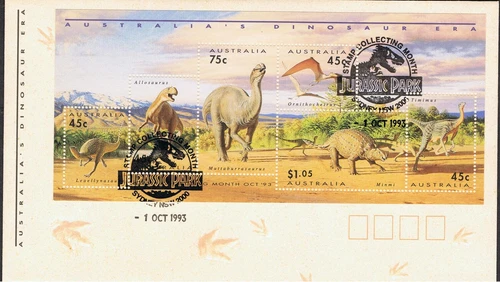AUSTRALIA 1993 AUSTRALIAN DINOSAUR ERA - FIRST DAY COVER