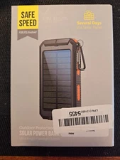Safe Speed Outdoor Protection Solar Power Bank,Flashlight, Compass 36800Mah