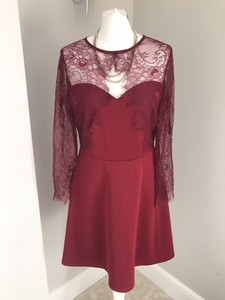 dorothy perkins red lace dress
