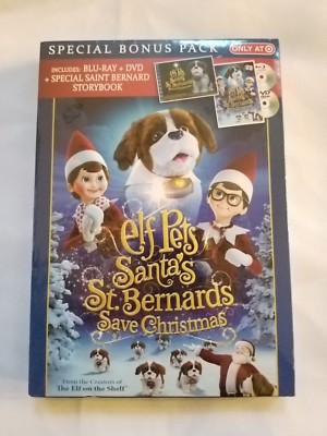 NEW Elf on the Shelf Elf Pets Santa's St. Bernards Save Christmas Bonus DVD
