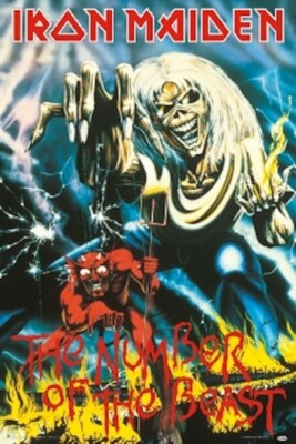 2013 IRON MAIDEN NUMBER OF THE BEAST POSTER PRINT NEW 24x36 FREE