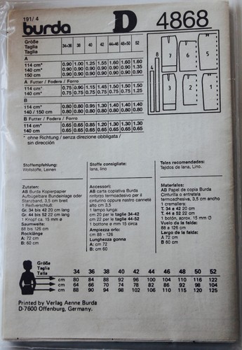 U PICK! Vtg BURDA Sew Pattern ~ Misses & PLUS SIZE SKIRTS ~ UC - Picture 8 of 36