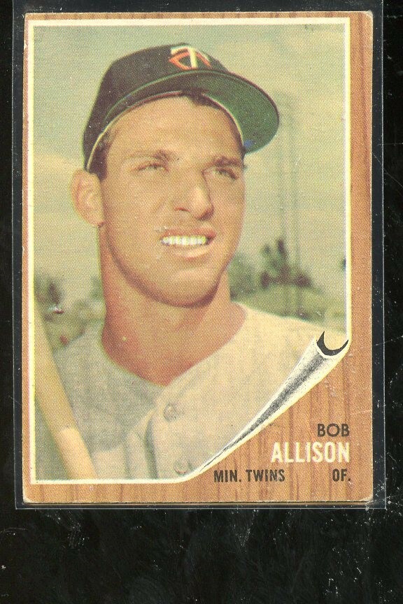 1962 TOPPS #180 BOB ALLISON TWINS EX E010107 | eBay