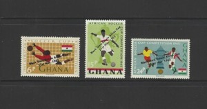 Ghana, 1965, #233-235, African Soccer Cup, mint-NH     