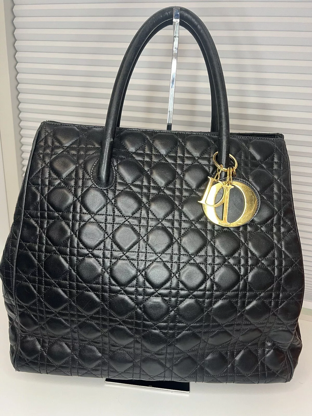 Grand fourre tout vintage Christian Dior Cannage
