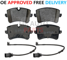 PER AUDI A8 2.0 3.0TDI TFSI SET PASTIGLIE FRENO POSTERIORI E SENSORI DAL 2011 AL 2018