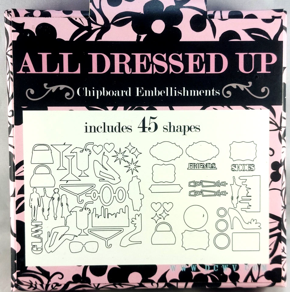 Todas Vestidas Niñas Noche Cócteles Hombres Aglomerado Efímero DCWV RARO 45 piezas Foto 2 de 2