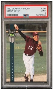 1992 Derek Jeter Classic 4 Sport PSA 9 #231