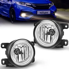 Nilight Fog Lights Assembly Compatible with Honda Civic Sedan Fog Light Assembly