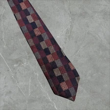 Mark Alexander Vintage Wool Men's Tie Patchwork Made In Canada