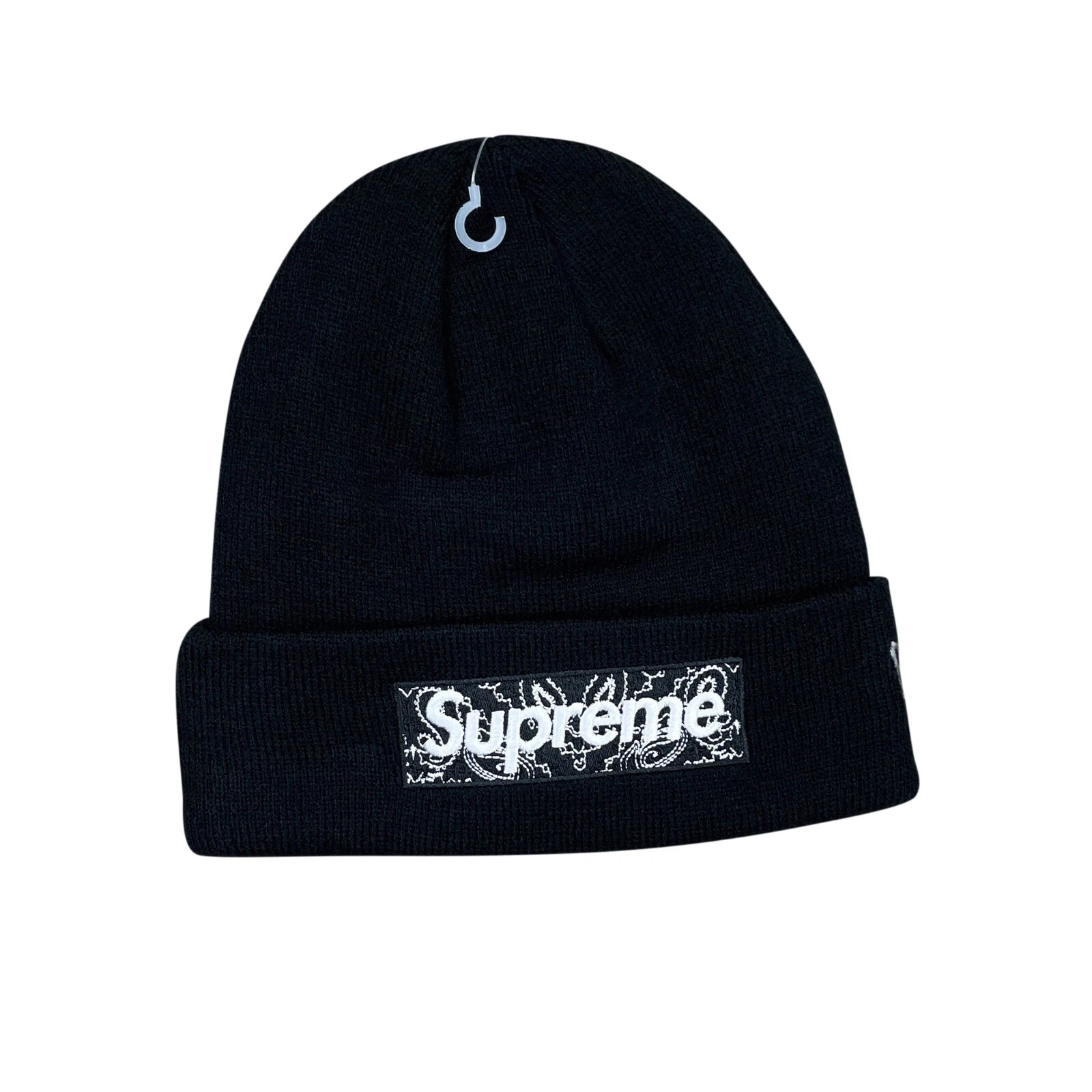 Bonnet noir Supreme x New Era FW19 Bandana Box Logo