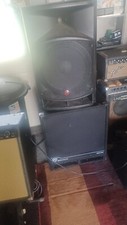 used portable pa system with 8 channel mixer working condition