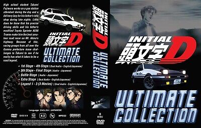 Initial D Collection Stage 1 6 Battle Extra Legend English Version Ebay