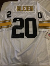 Rocky Bleier Pittsburgh Steelers Autographed Jersey Inscription JSA Certified