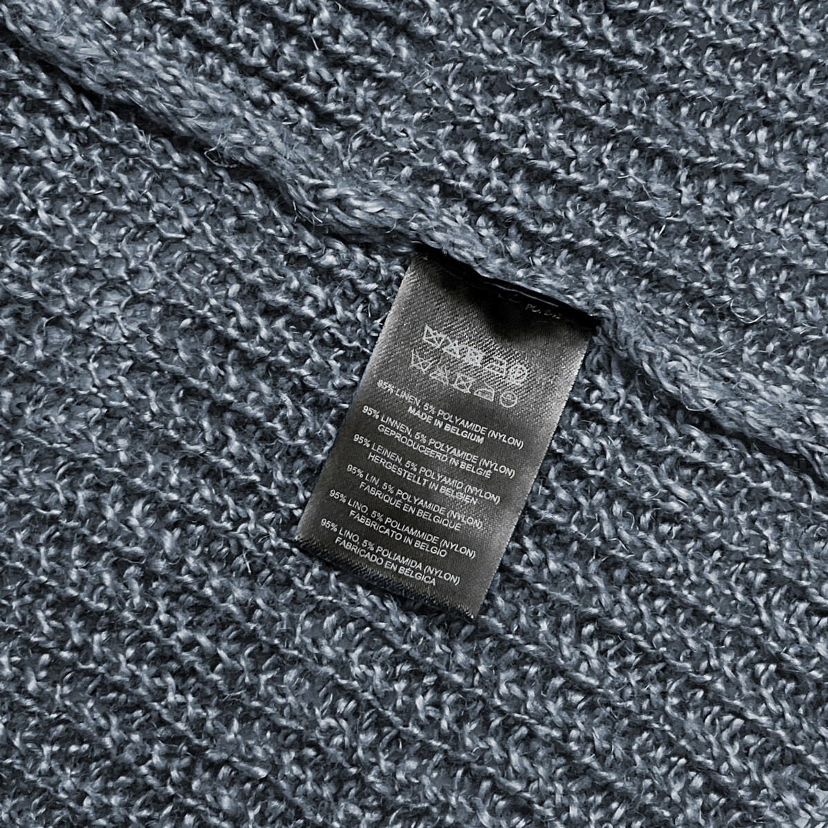 Dries Van Noten Rib Open Knit Tank Top M/L Chunky Linen
