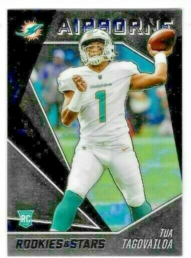 Tua Tagovailoa 2020 Panini Rookies & Stars Airborne Chrome Rookie RC Dolphins