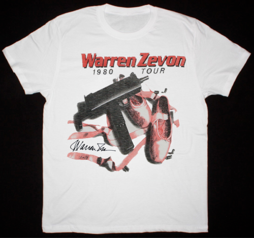 1980s Warren Zevon Tour Vintage Short Sleeve T-Shirt Gift for Fans S-5XL