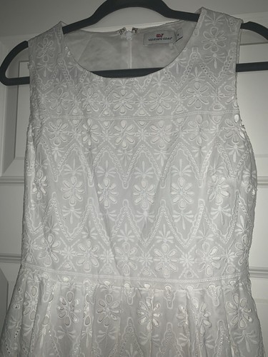 Vineyard Vines Maxikleid weiß Ösen Gr-6 - Bild 21 von 24