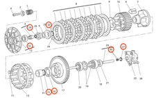  Ducati 748 Dry Clutch FULL SEAL KIT O-RING O RING OIL SEAL REPAIR KIT