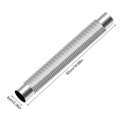 Wood Stove Pipe Stainless Steel Flue Exhaust Stove Pipe Adjustable Ducting  New | eBay