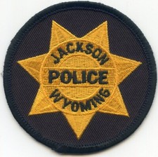 JACKSON WYOMING POLICE #B round small POLICE PATCH
