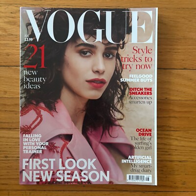 Vogue British Magazine August 2017 Mica Arganaraz Cover UK Import RARE