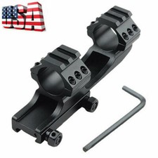 Dual PEPR 1"/30mm Ring Cantilever Rifle Scope Flat Top Picatinny Rail Mount US