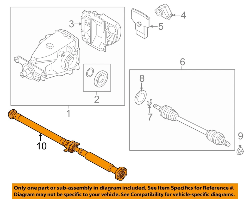 BMW 428I 2015 OEM eje de transmisión trasero 2,0 L automático Foto 3 de 4