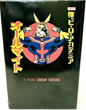 Bioworld Funimation My Hero Academia Go Beyond Plus Ultra 3 Pairs Men's Socks