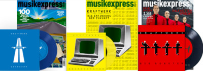 Kraftwerk - Autobahn Heimcomputer Die Roboter 3 x 7'' Vinyl Fan Bundle + Mag`s