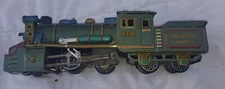 Vintage S.S.S. "MOUNTAIN LOCOMOTIVE" C-678 Tin Friction Toy - Made in Japan 