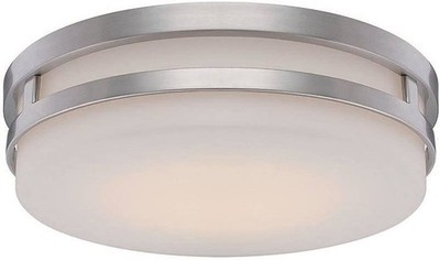 WAC Lighting FM-4313-BN Brushed Nickel Vie LED Flush Mount One Size 3000K Glass