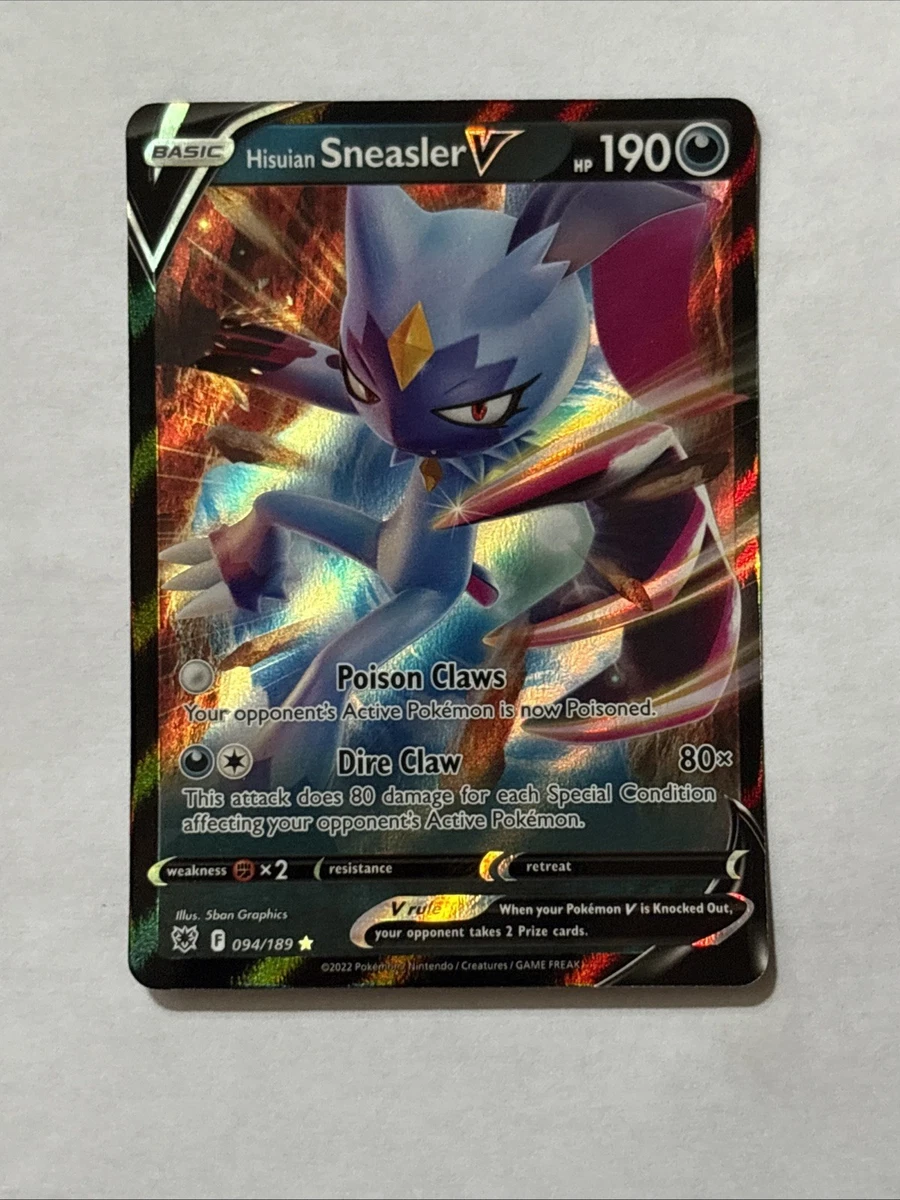 sneasler v pokemon card value Hisuian Sneasler V Pokémon TCG Cards for sale
