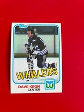 1981-82 Topps hockey set break #83E Dave Keon - Hartford Whalers NRMT