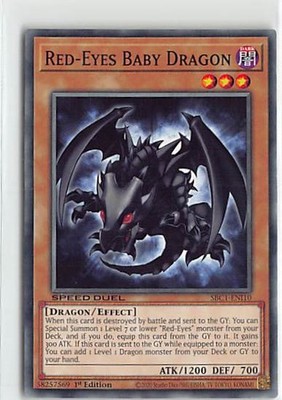 Speed Duel: Streets of Battle City Common SBC1-ENI10 Red-Eyes Baby Dragon