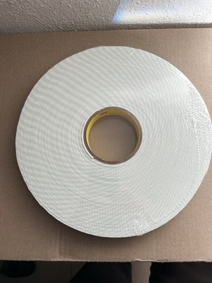 3M Double Coated Urethane Foam Tape 4016, Off White, 1 in x 36 yd, 62 mil