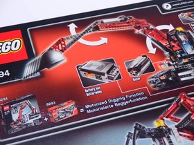LEGO Technic 8294 Excavator + 8293 Power Functions Motor Set New Sealed