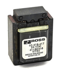 Ross 02-419-417 Solenoid Coil 24VDC 411B0416 Decco Solenoid
