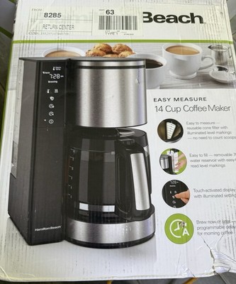 Hamilton Beach 14-Cup Easy Measure Coffee Maker w/ Touch Display & Programmable