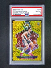 1/10≈1/1 2023-24 Panini Mosaic Toumani Camara #249 RC Rookie Gold Scope PSA 8
