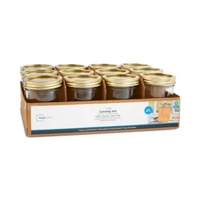 Mainstays Wide Mouth 16 oz Mason Jars 12pk, Pint Canning Jars and Lids