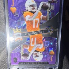 Wild Card 5 Card Draw Black Tie Chris Brazzell II Rookie SDPH-CBN. rookie card picture